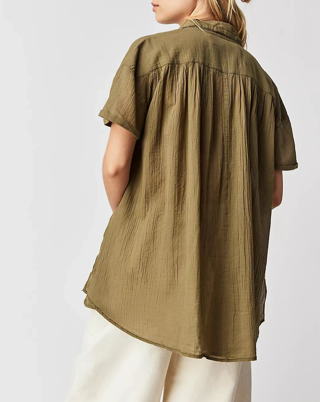 Free People Canada Float Away Shirt In Serpent