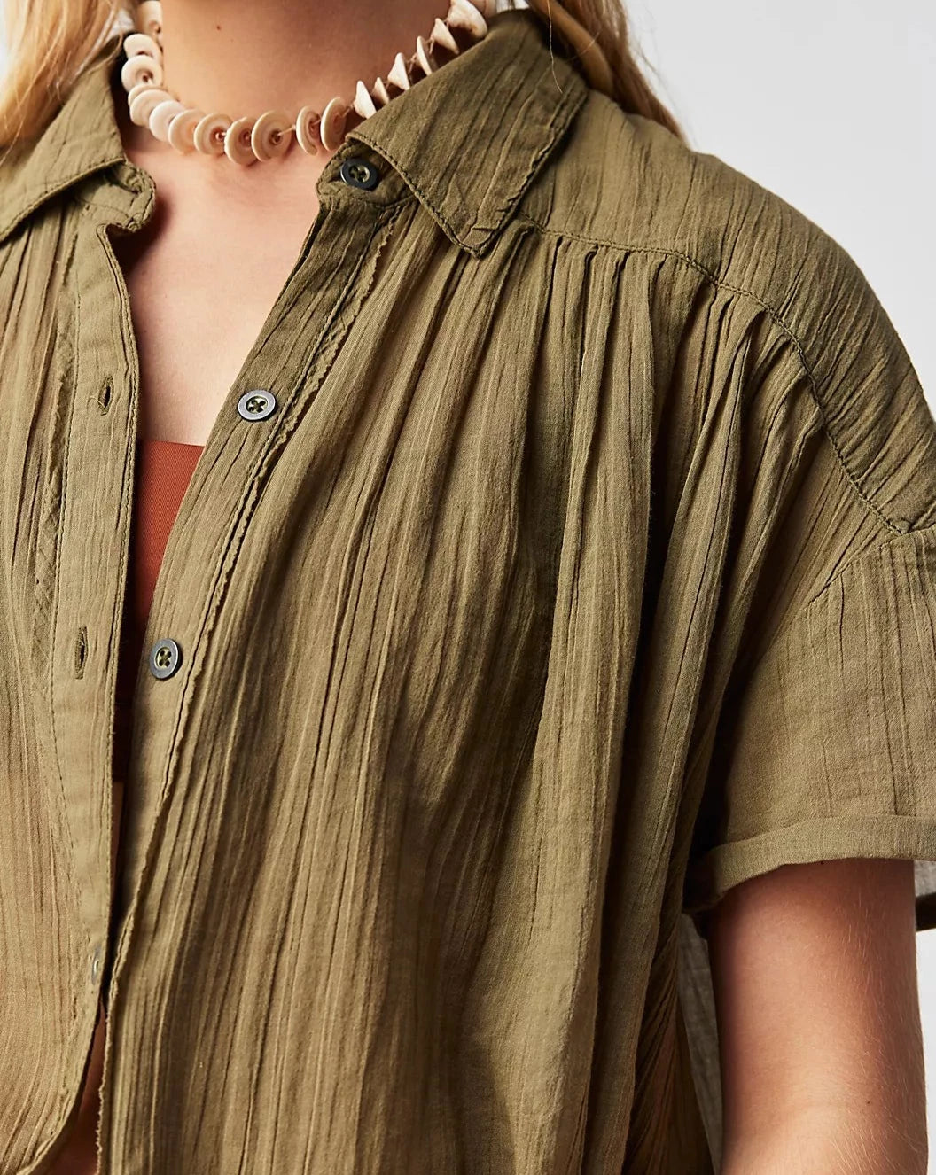 Free People Canada Float Away Shirt In Serpent