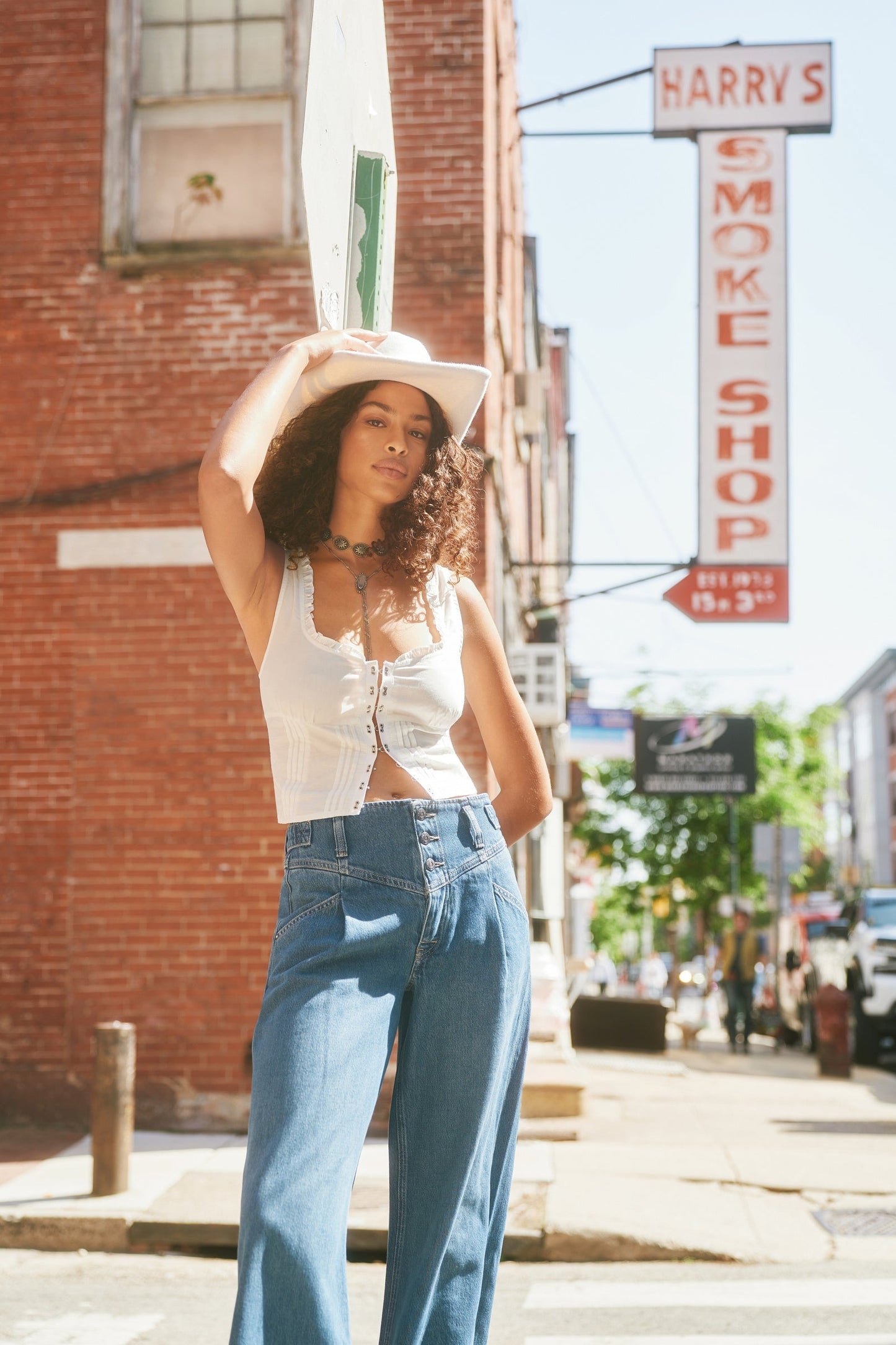 Free People Amelia Corset In White