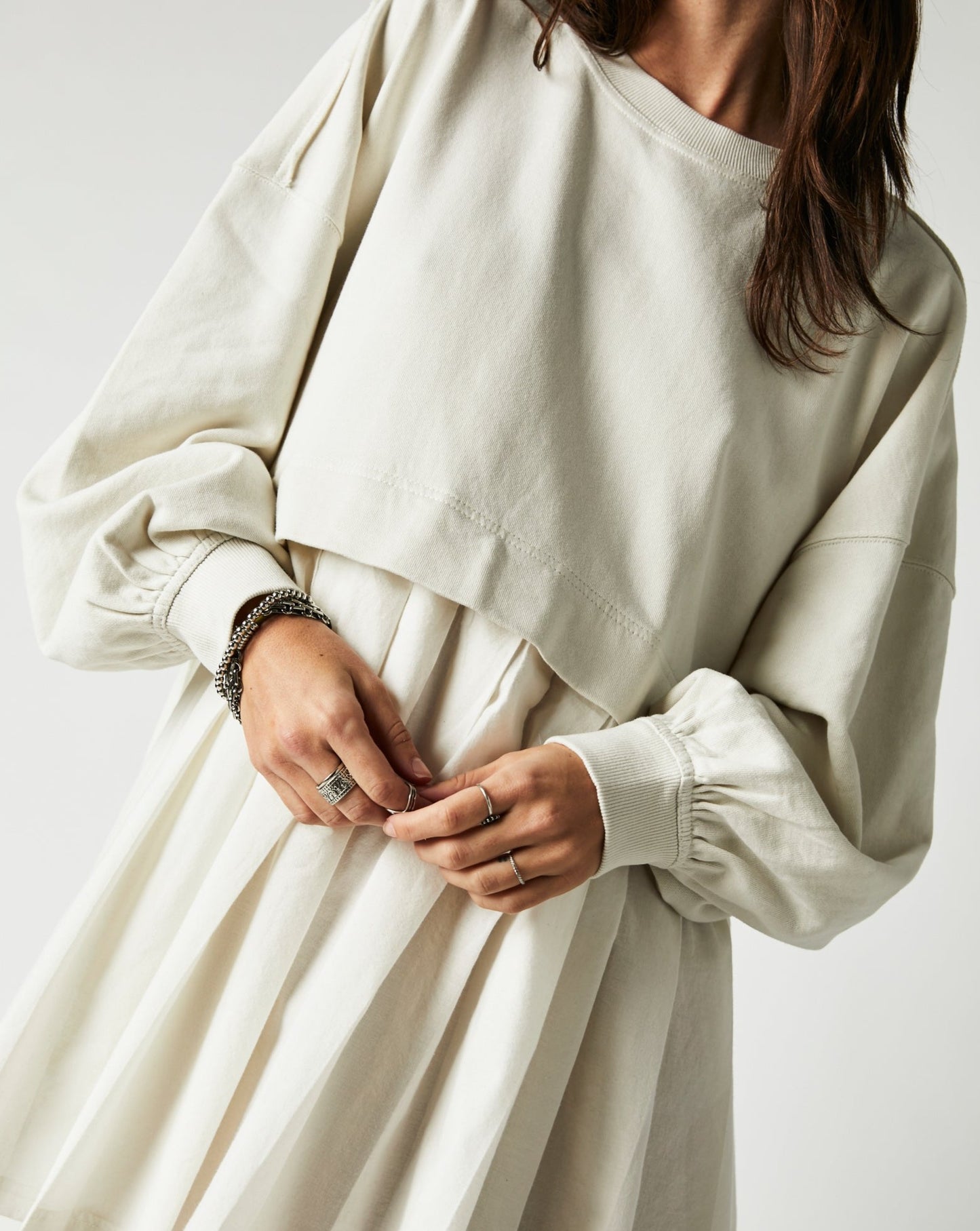 Eleanor Sweatshirt In Grey Combo Free People Canada