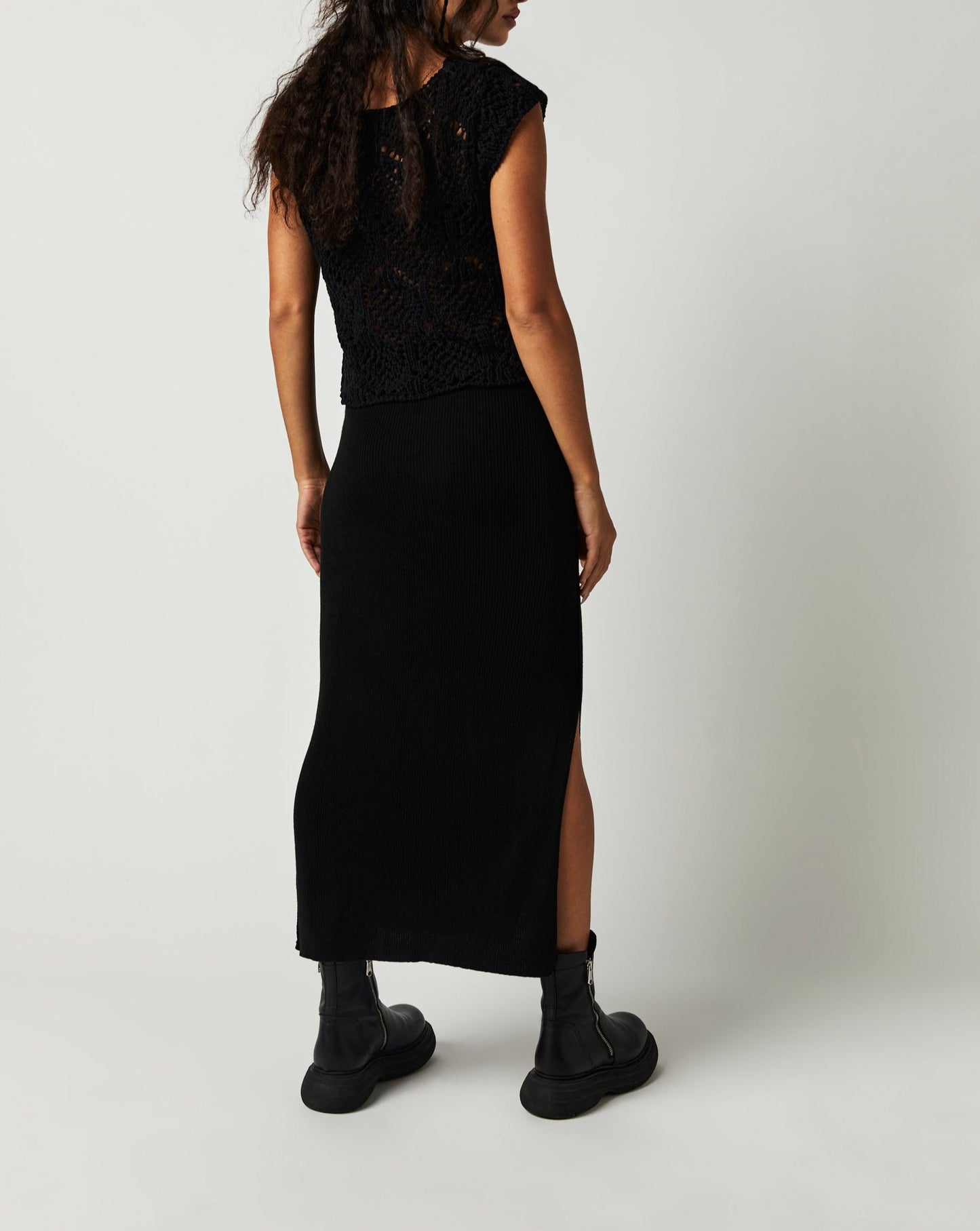 Golden Hour Midi Skirt In Black Free People Canada