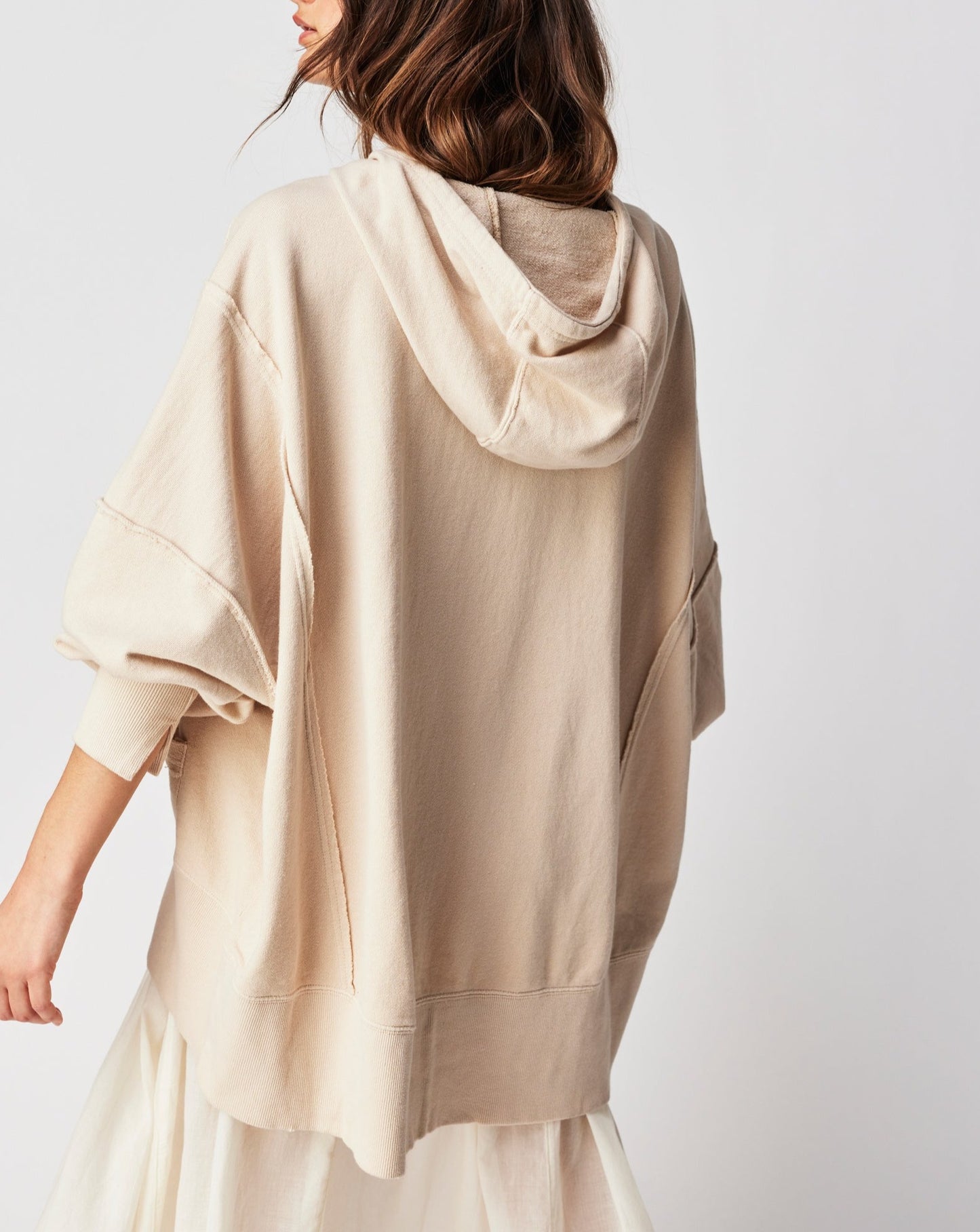 Free People Camden Hoodie Summer Khaki Sand