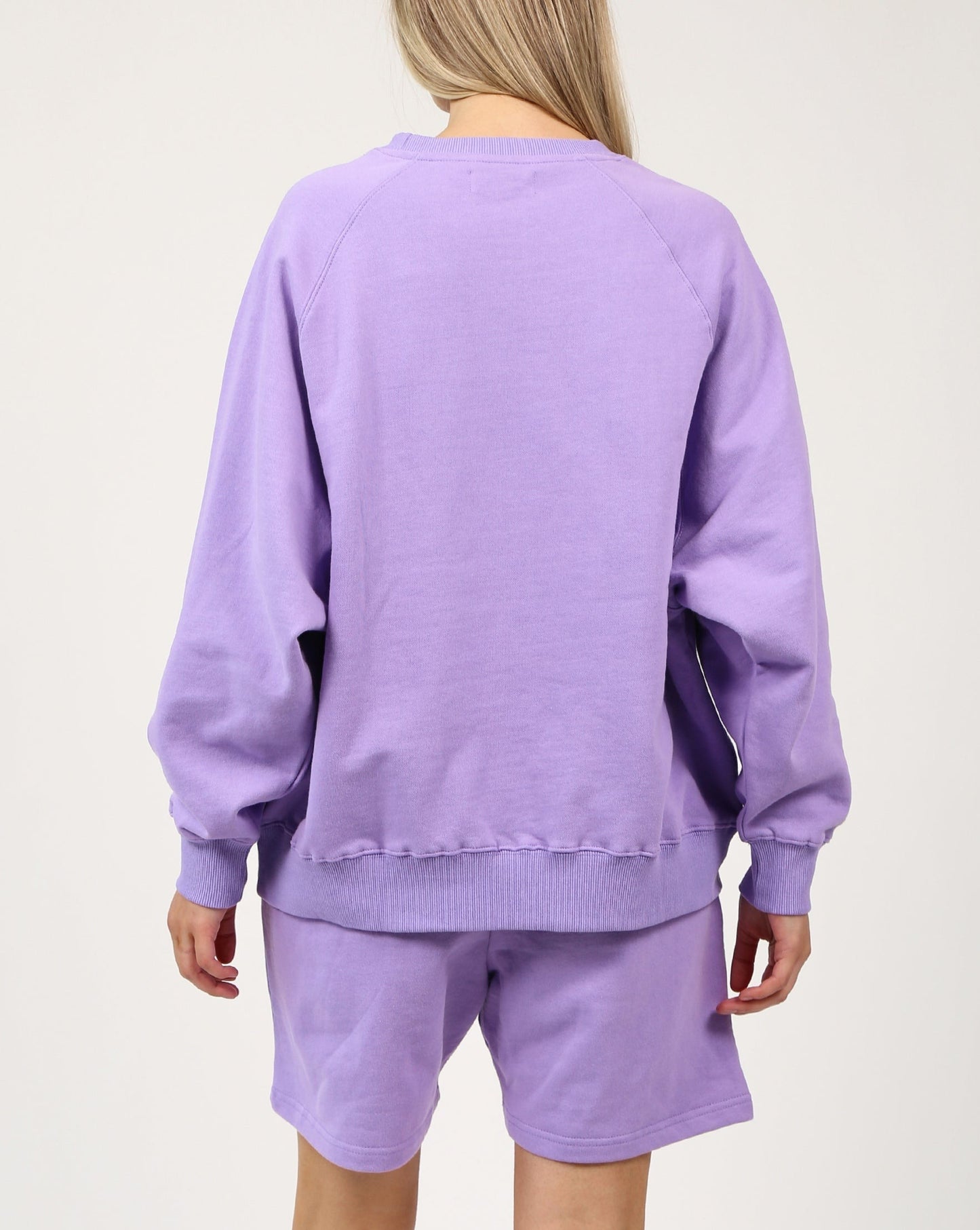 Brunette Basics Not Your Boyfriend's Basic Crew In Violet