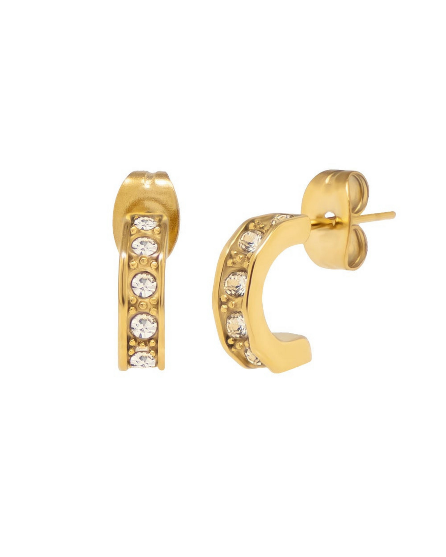 Edith Huggie Hoop Earrings