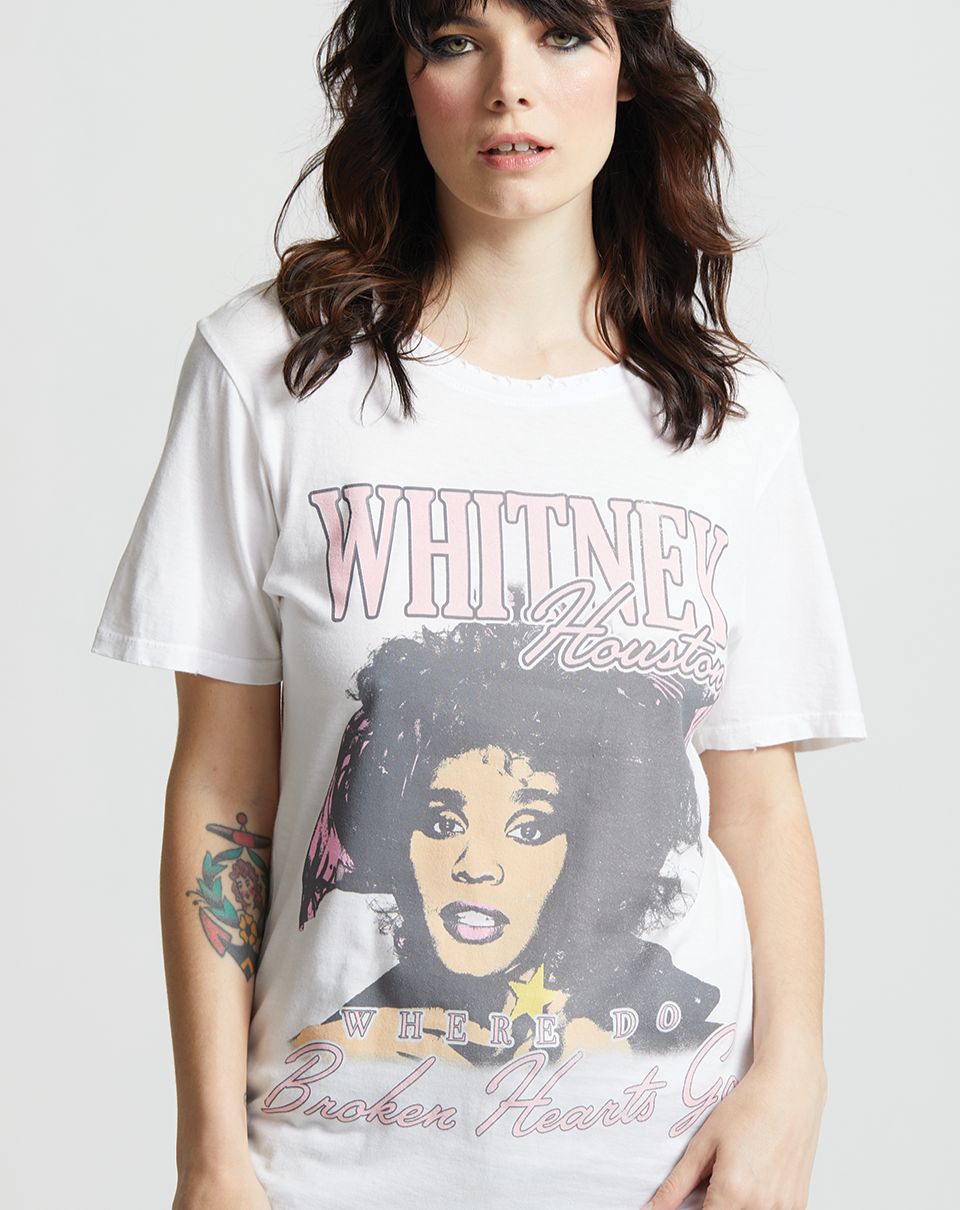 Whitney Houston Where Do Broken Hearts Go Tee