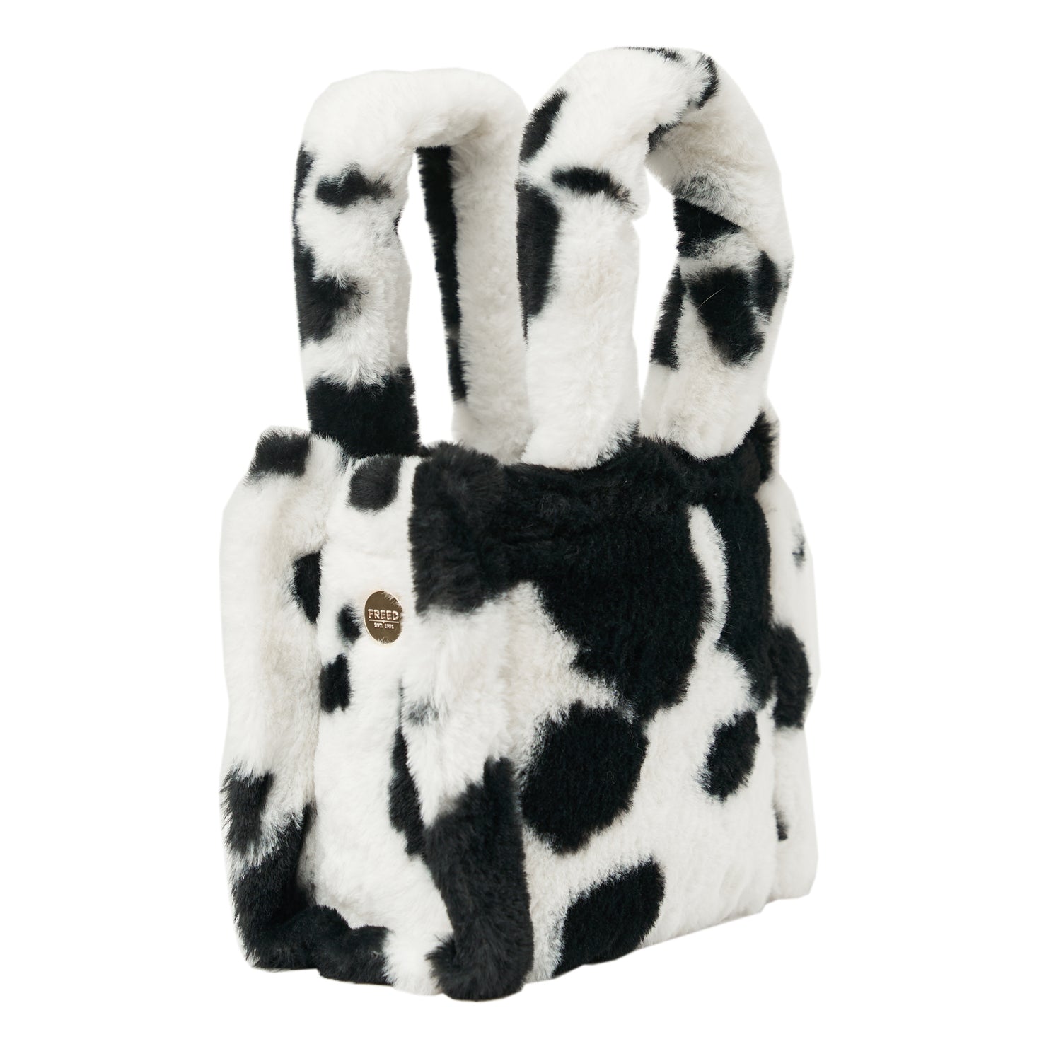 Cow print fur on sale bag