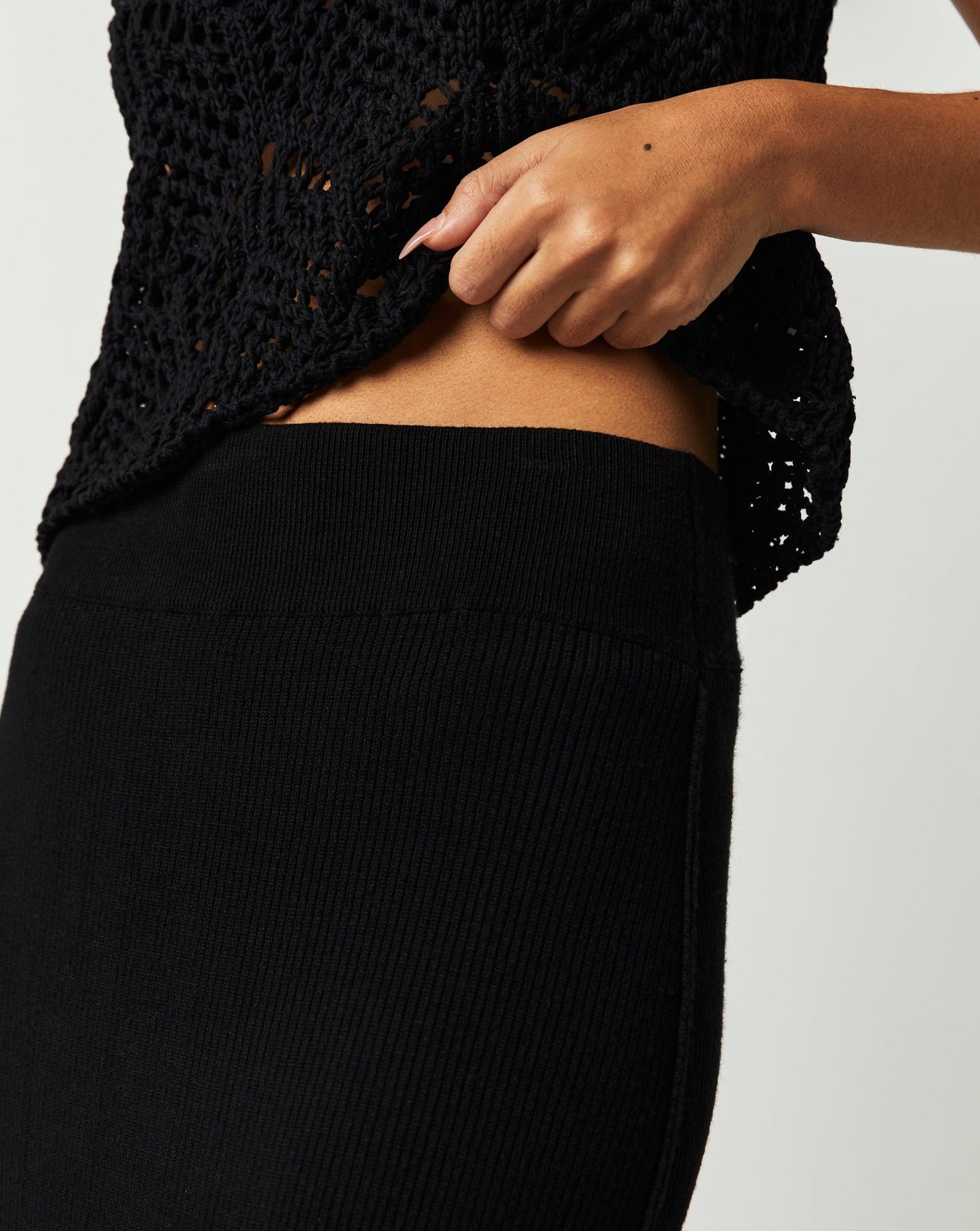 Golden Hour Midi Skirt In Black Free People Canada
