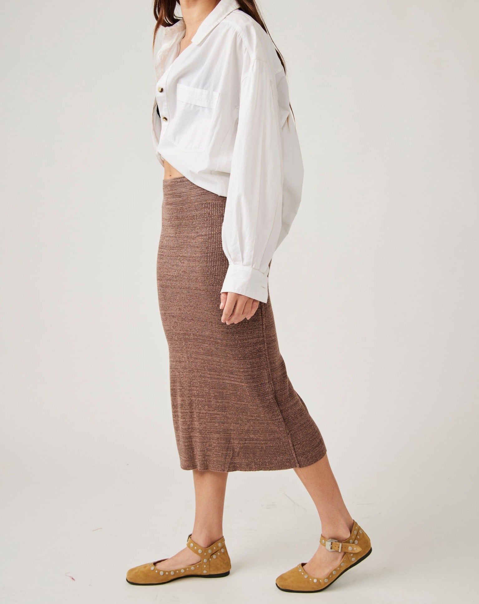 Golden Hour Midi Skirt Free People Canada