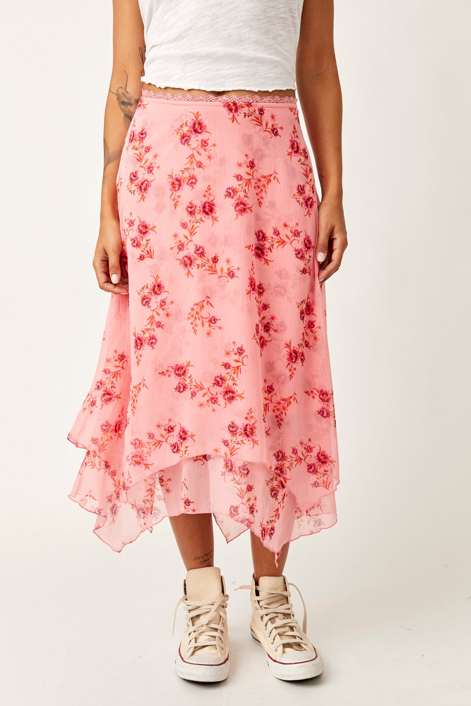 Garden Party Skirt In Pink Free People