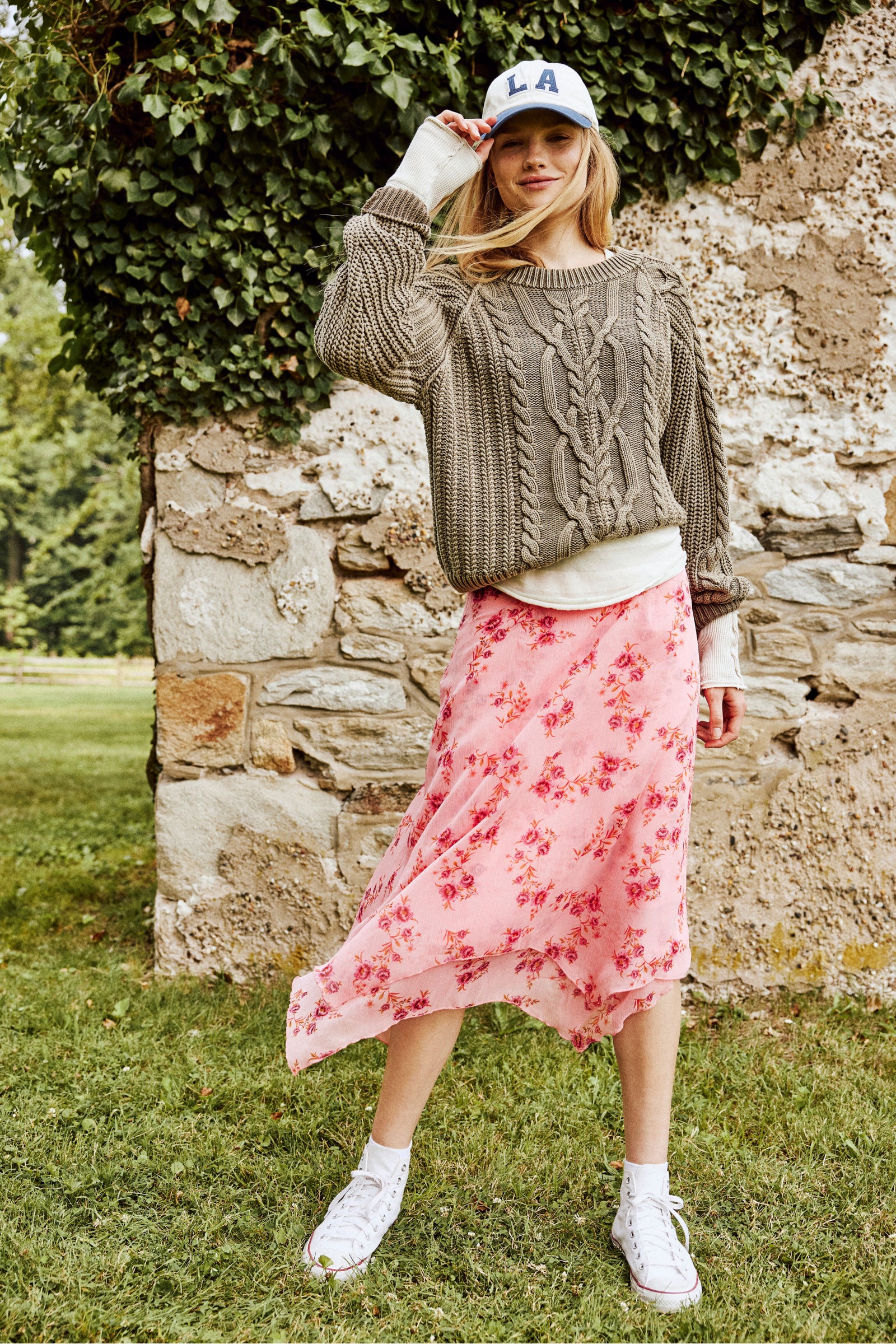 Garden Party Skirt In Pink Free People