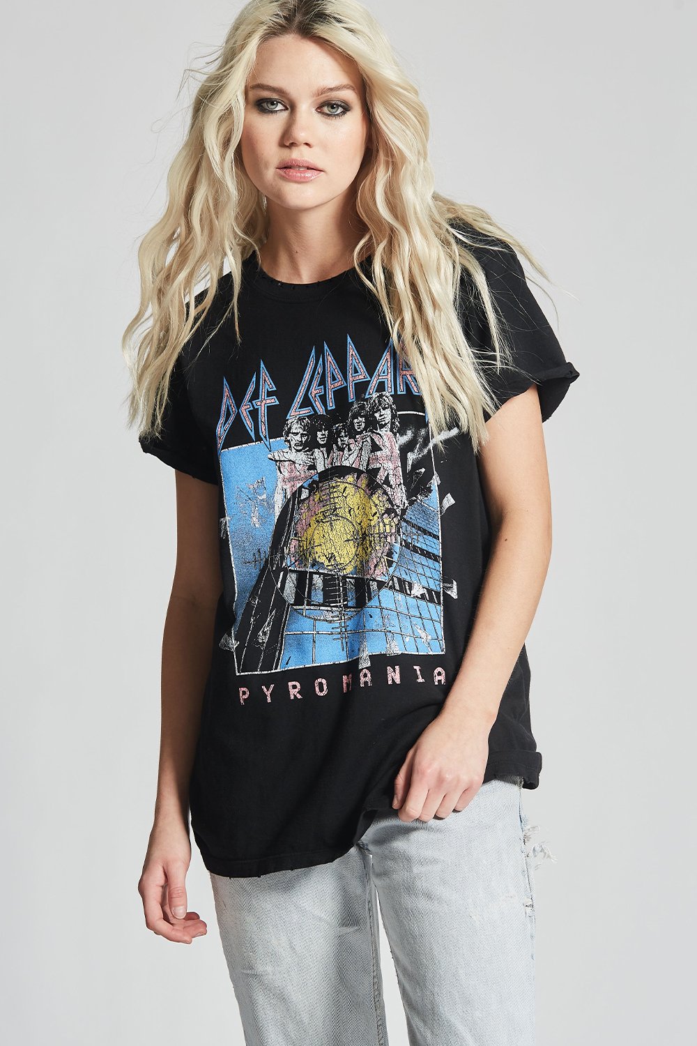 Def Leopard Pyromania Tour Graphic Tee Recycled Karma