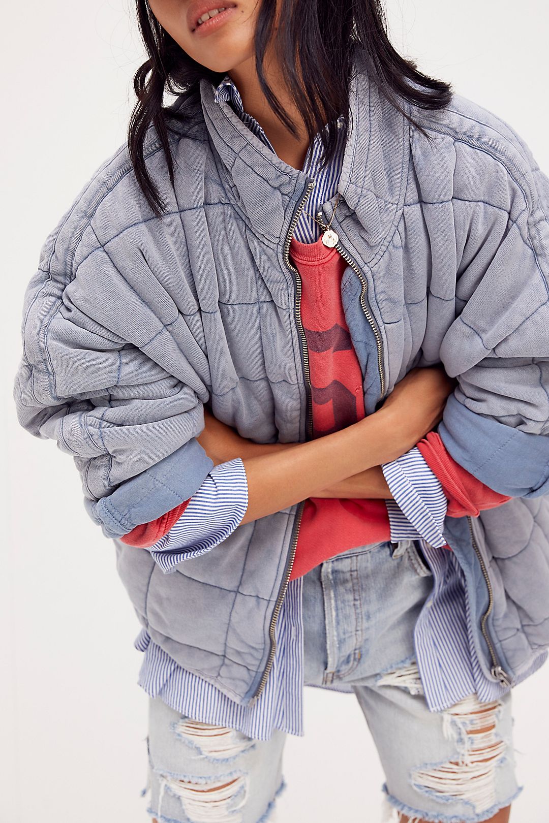 Dolman Quilted Jacket Free People