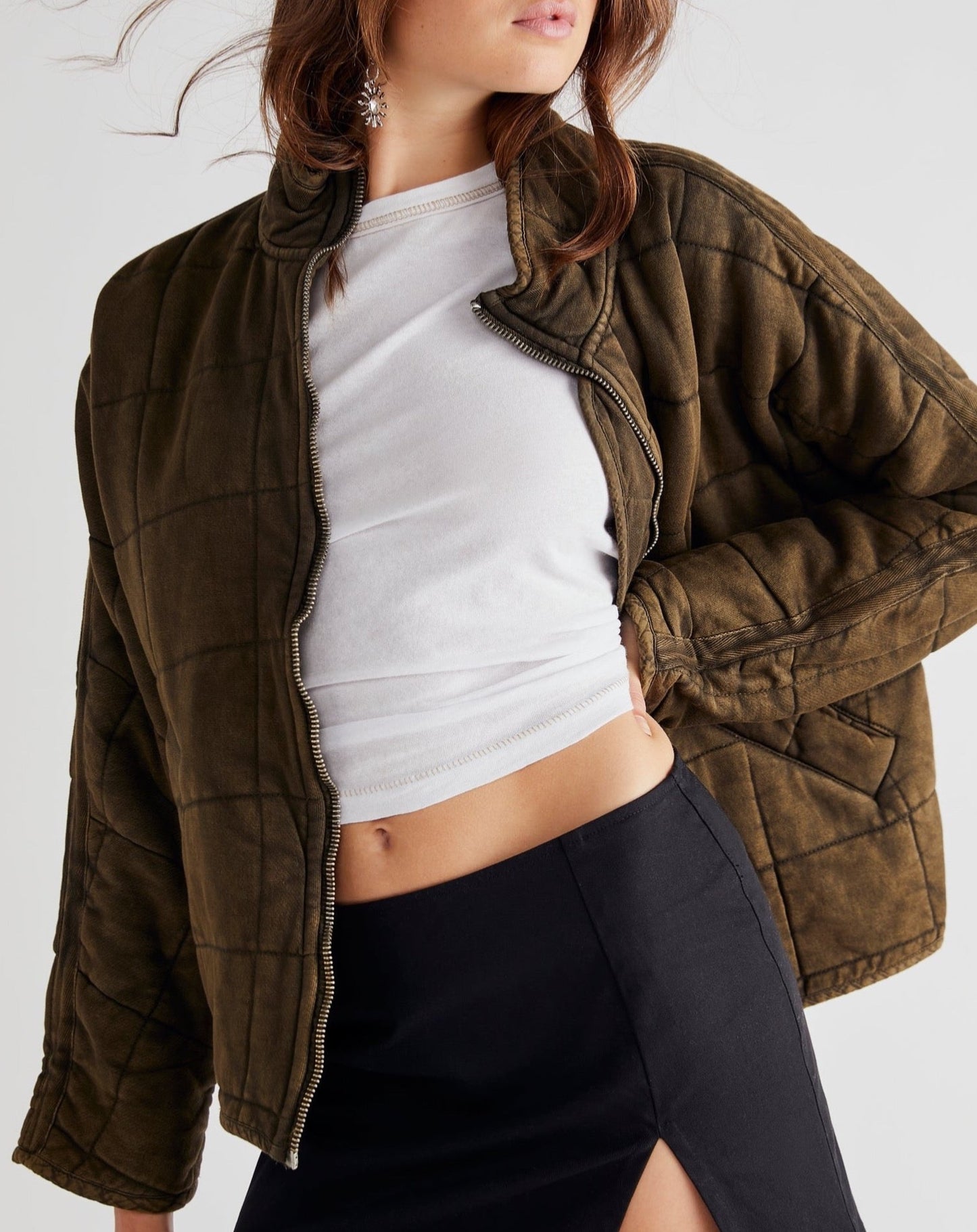 Dolman Quilted Jacket Free People