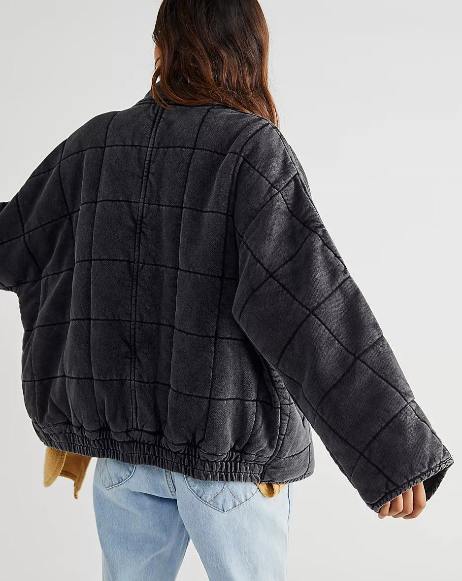 Dolman quilted knit hot sale jacket free people