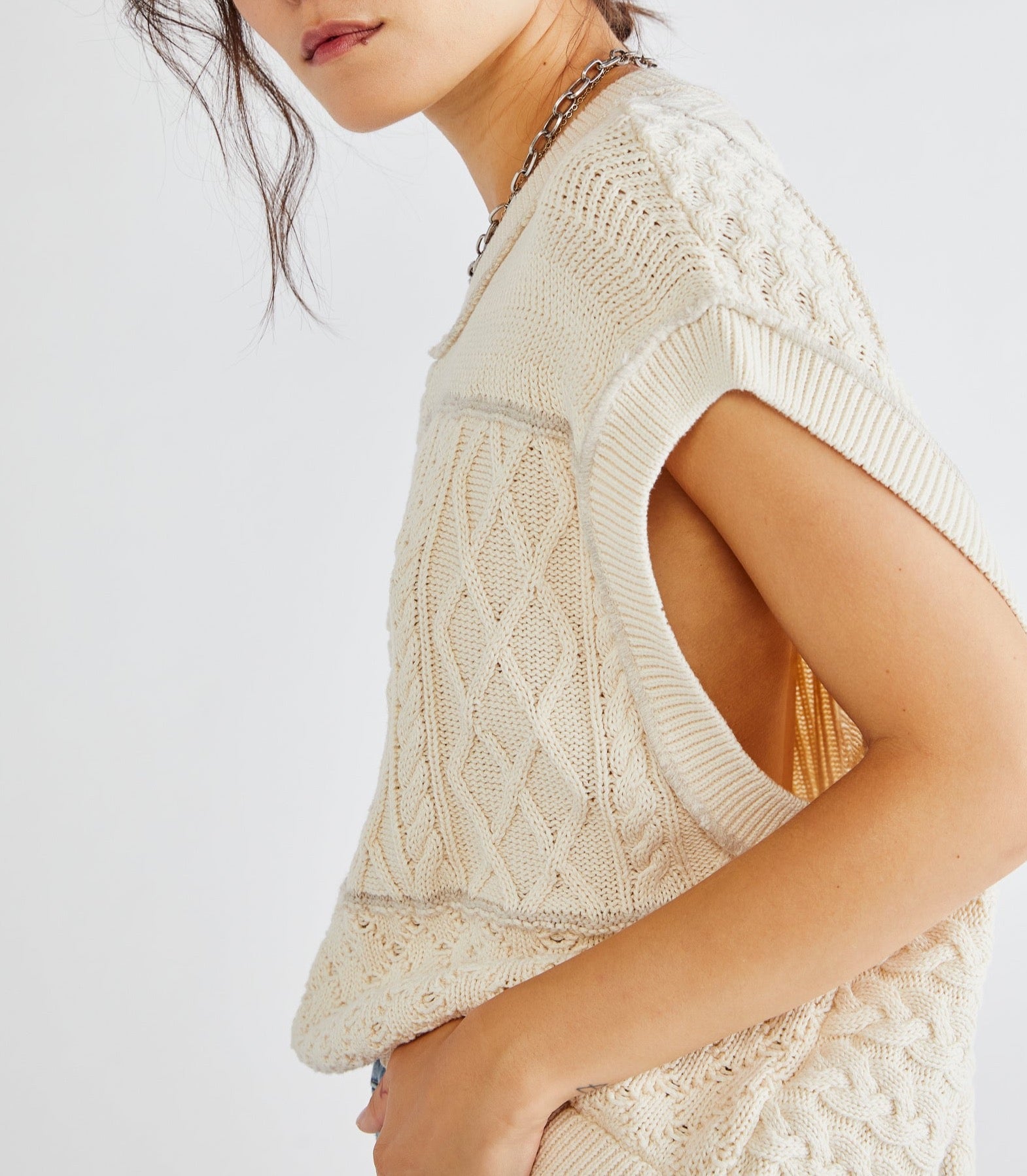 Take The Plunge Knit Vest Free People