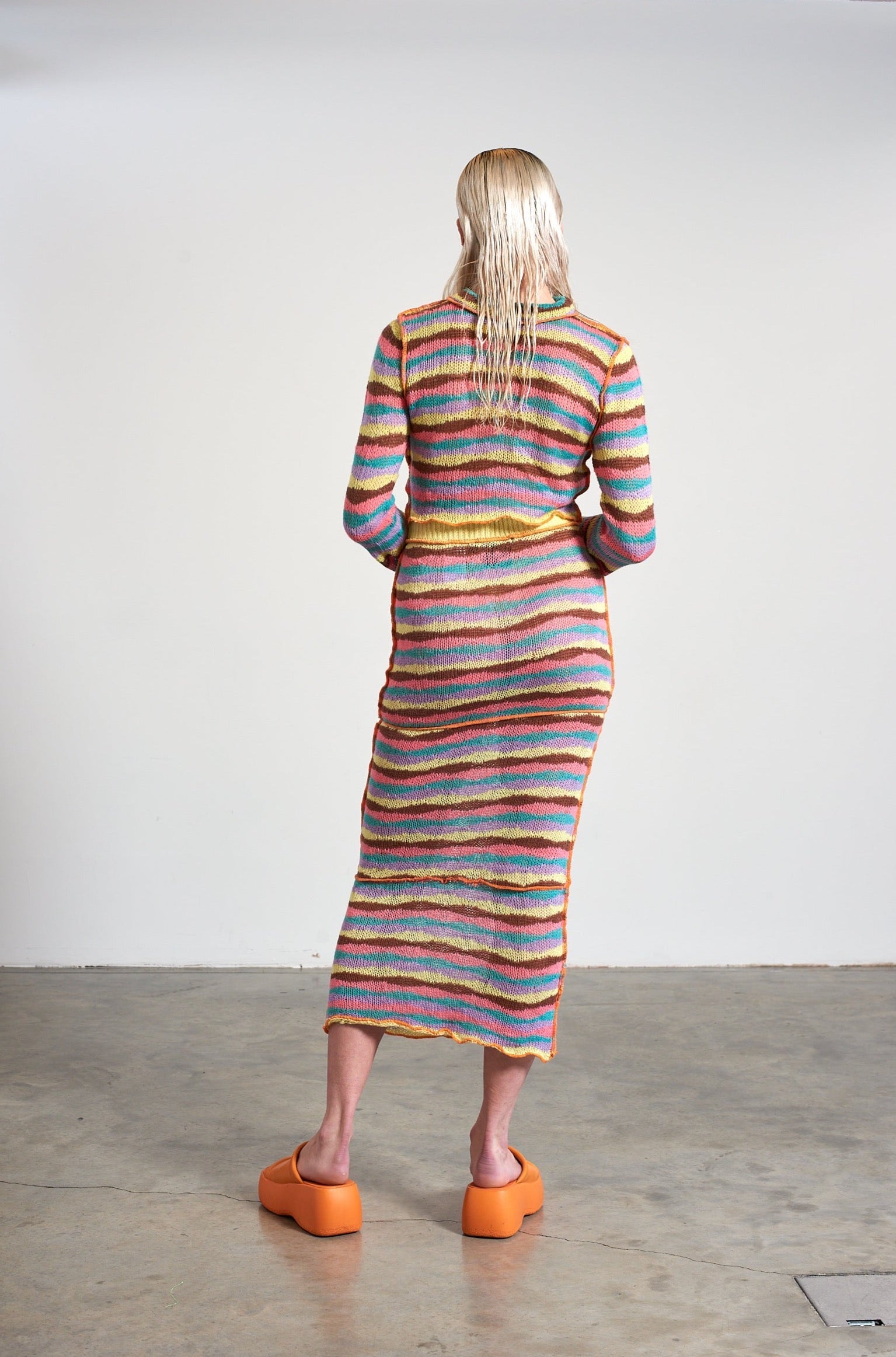 Artist Skirt Ragged Jeans