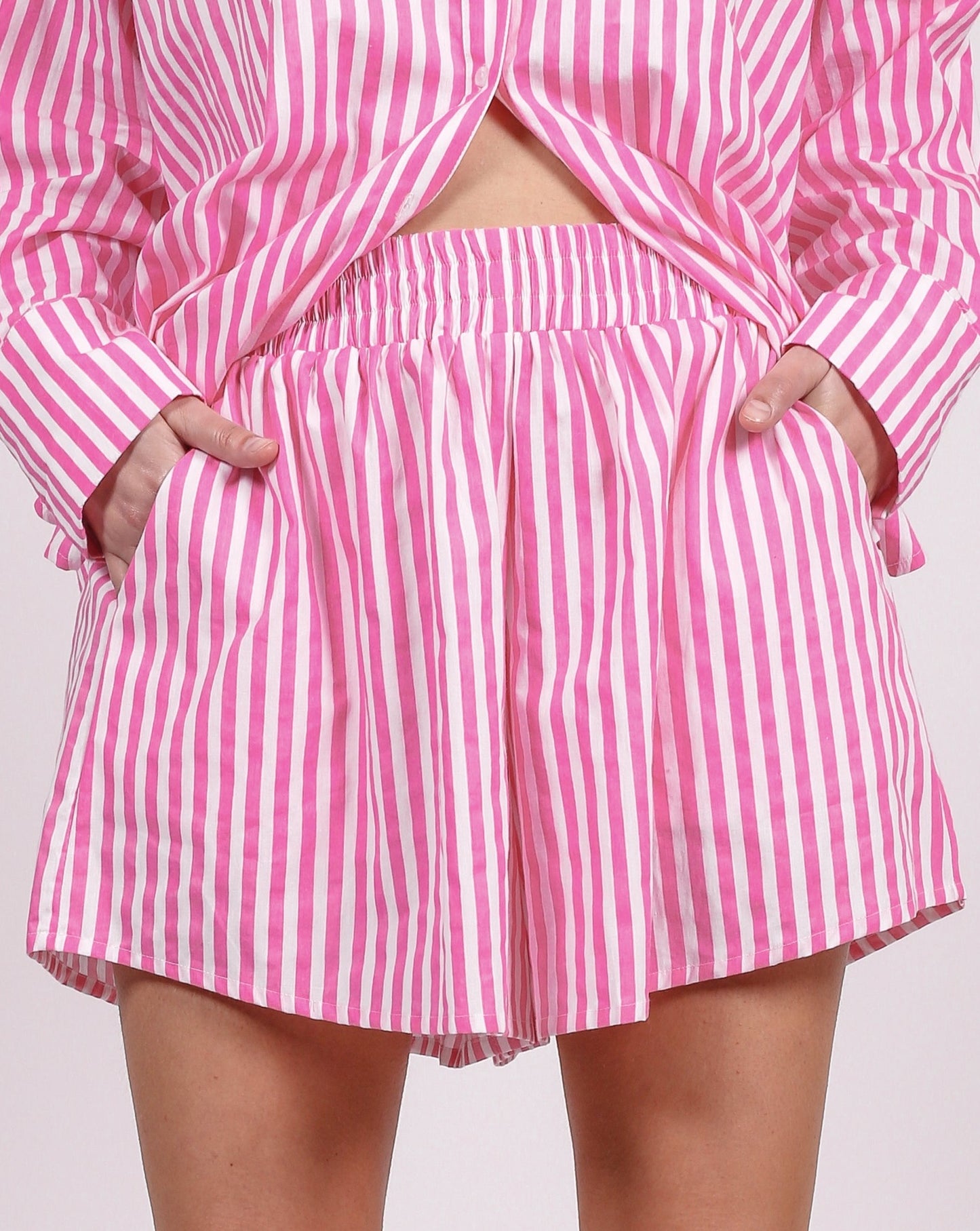 Striped Short In Pink